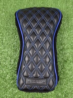 Scotty Cameron 2024 Club Member Driver Headcover Quilted Diamond Blue Black